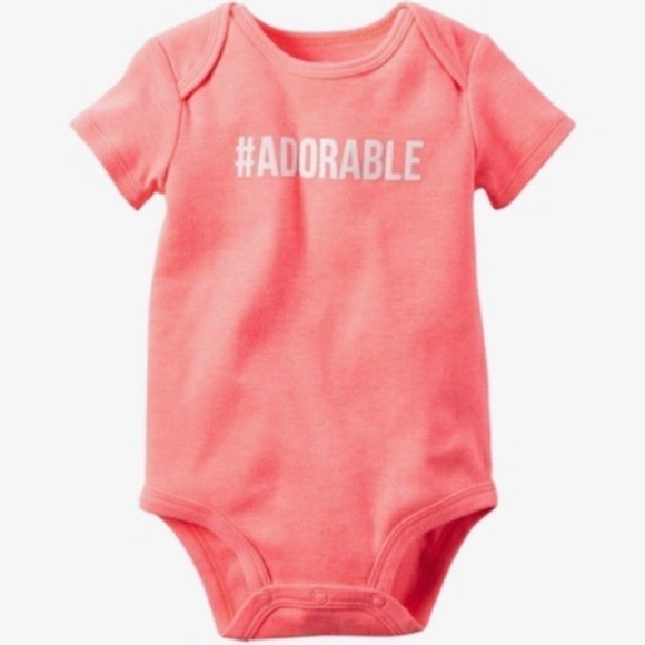 Carter's Other - Carters #Adorable Coral Bodysuit Onesie 18M